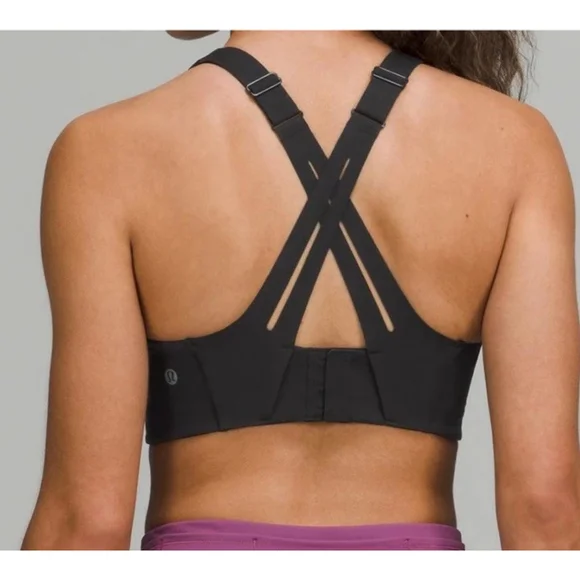 LULULEMON AIRSUPPORT BRA BLACK COLOR SIZE 34DD